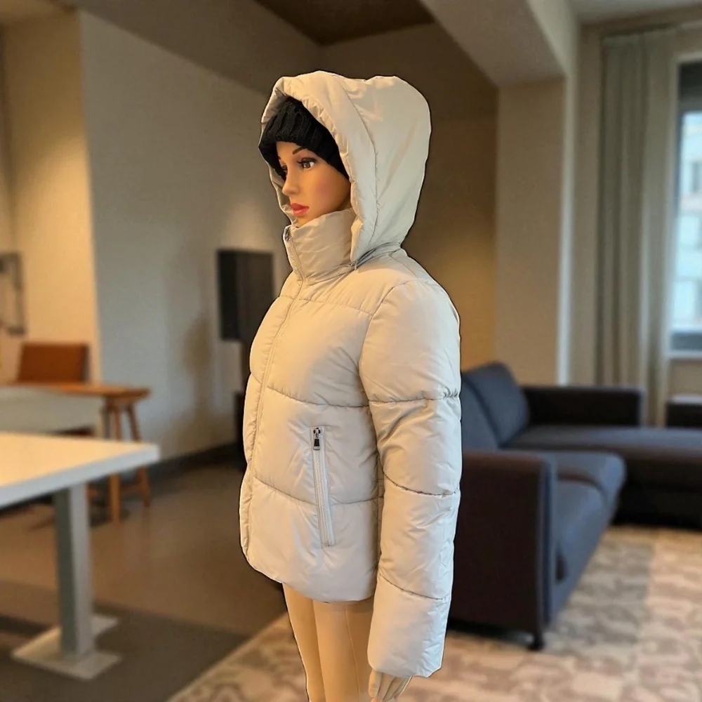 Puffit Detachable Hooded Puffer Jacket. NWT